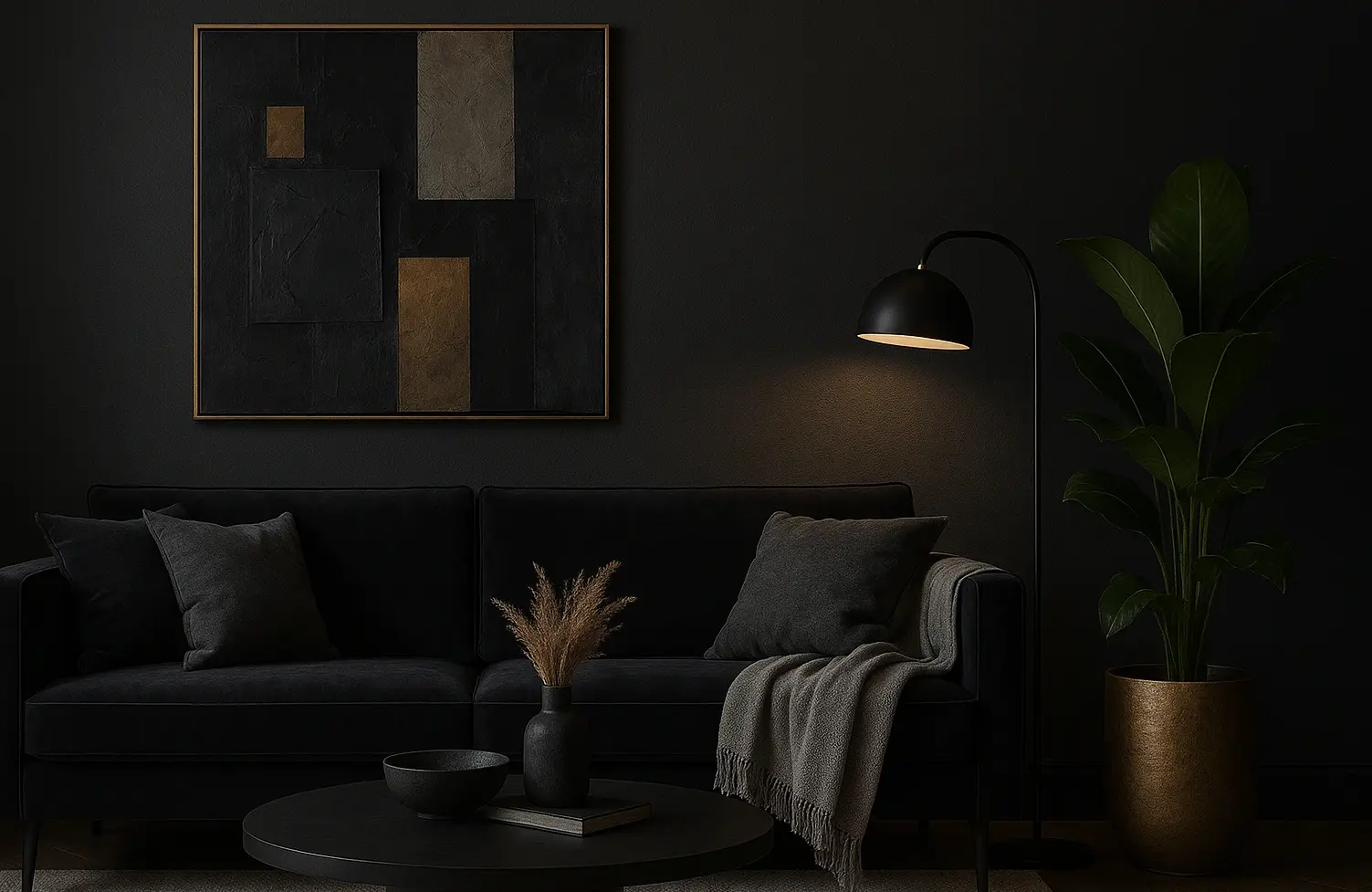 Black Living Room Furniture Decoration Ideas and Trends