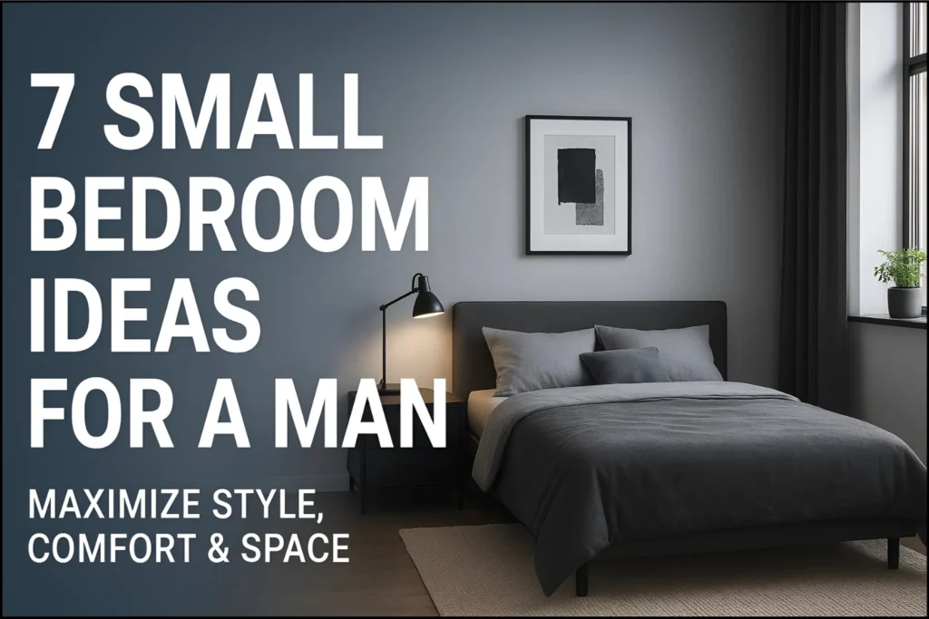 Small bedroom ideas for men with modern stylish design