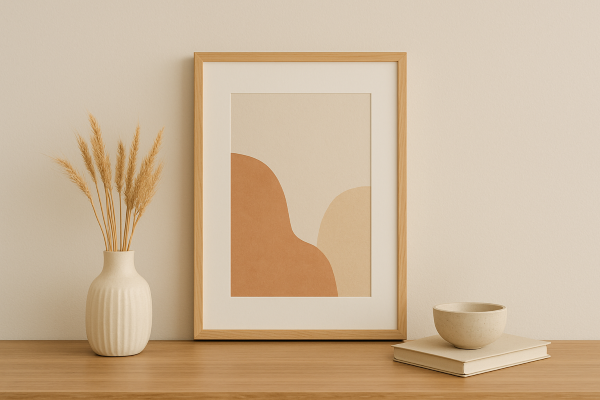 Minimalist artwork for home decoration styling