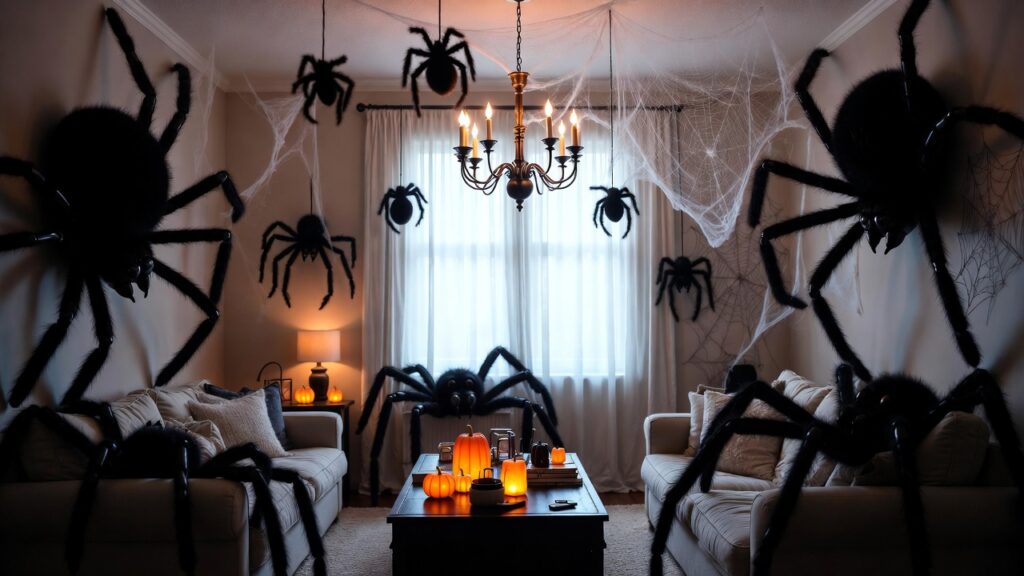 Spider Wreath—A Creepy Welcome Inside