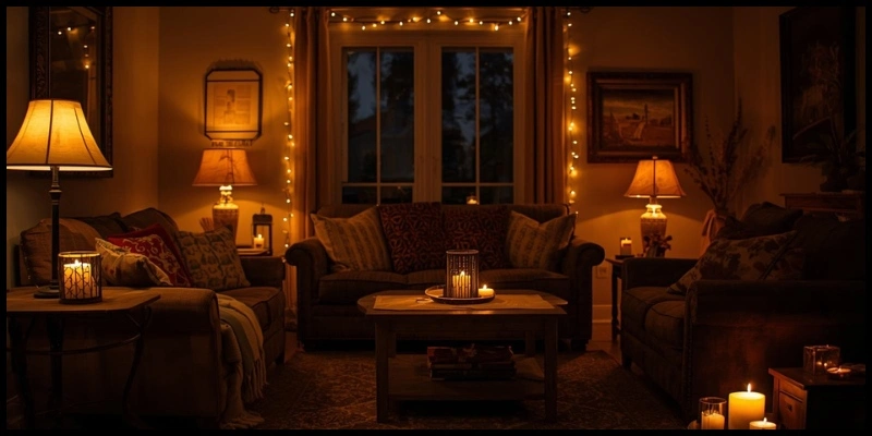 Lighting Tips for a Warm Fall Living Room