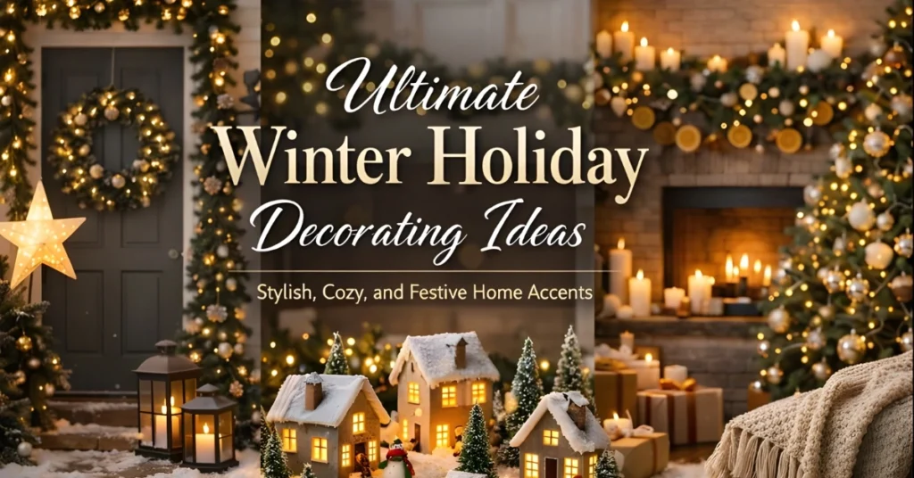 Winter Holiday Decorating Ideas Stylish Cozy and Festive Home Accents