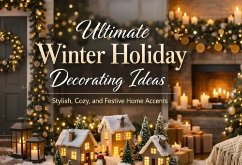 Winter Holiday Decorating Ideas Stylish Cozy and Festive Home Accents