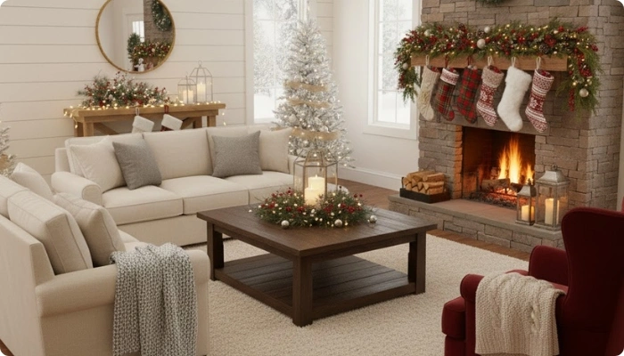 Winter Living Room Decorating Ideas